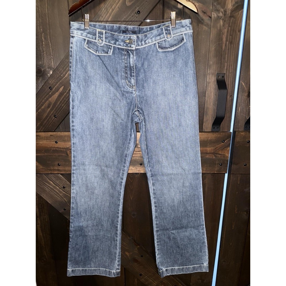 VTG Y2K Nautica Jeans Women's‎ 12 Boot Cut Denim Low Rise